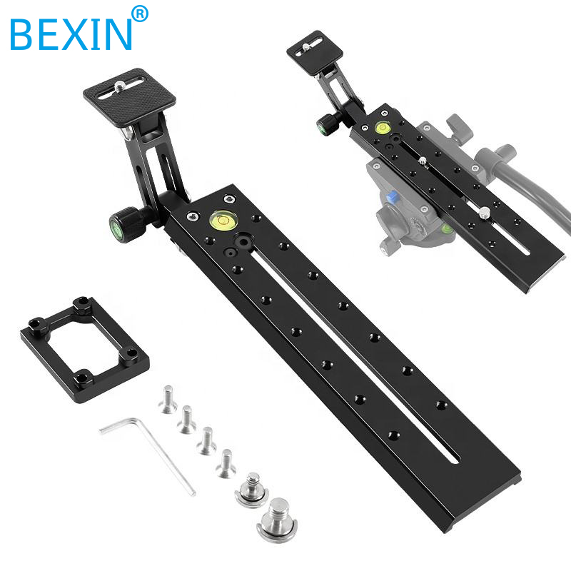 BEXIN Camera Telephoto Lens Quick Release Plate Base Long Plate Long Camera Lens Bracket for Manfrotto Sachtler Hydraulic Head.