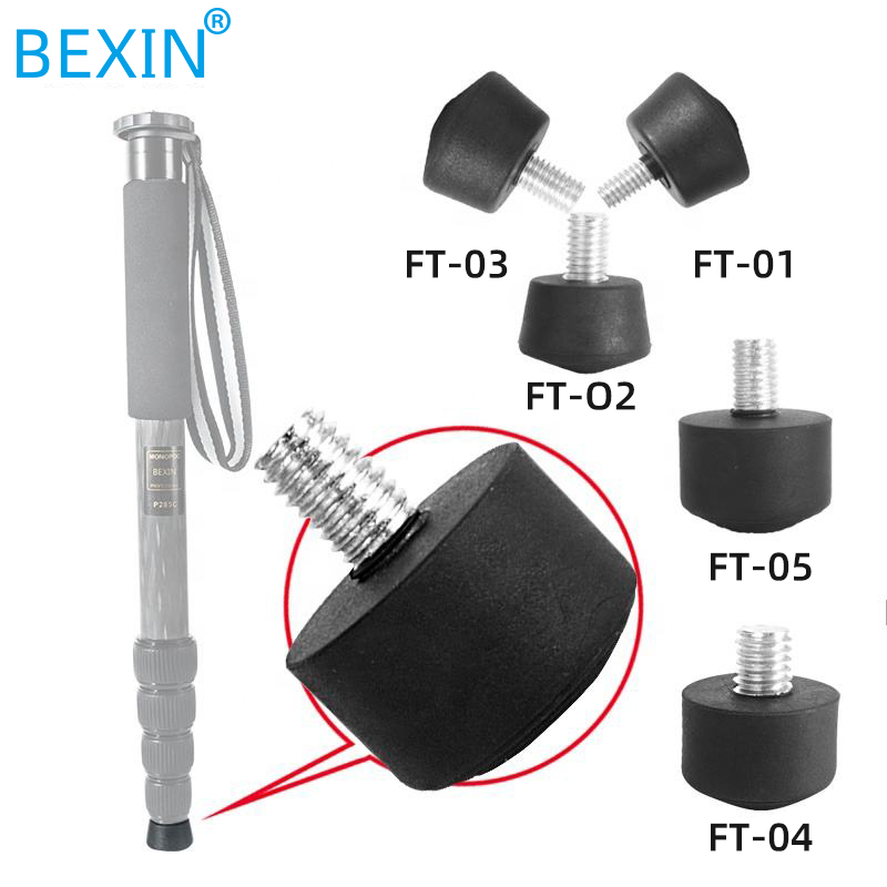 BEXIN tripod accessories replacement spare parts 1/4 M8 3/8 antislip anti vibration tripod monopod foot feet screw spike mat pad