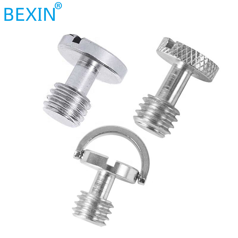 Hot selling slotted hidden camera screw ball head camera tripod 15mm UNC 3/8 mount screws for quick release plate