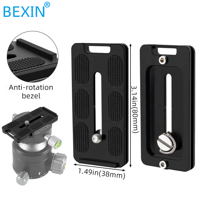 BEXIN Quick Release Plate for Tripod Camera Ball Head with Photography Accessories Quick Release Plate Suitable for Tripod Camera Ball Head Mounting Plate