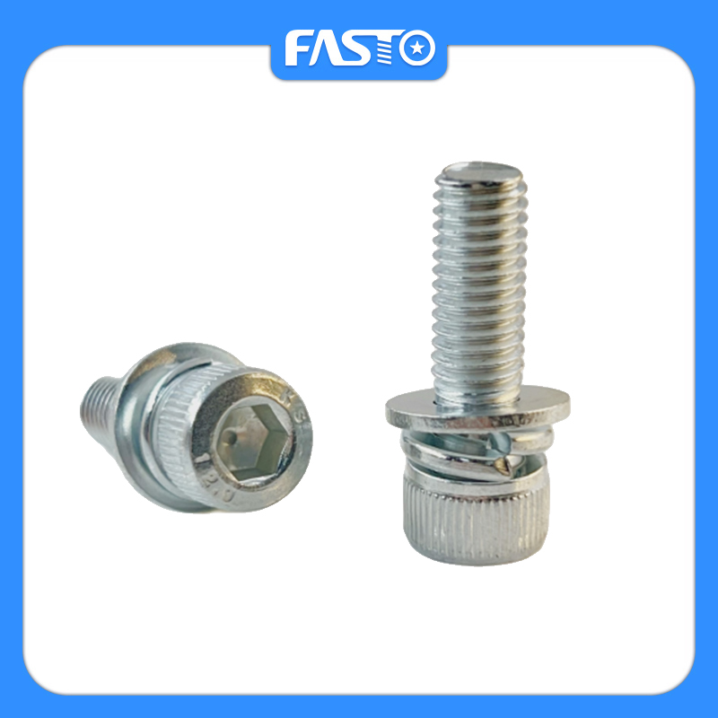 Hexagon Socket Head Combination Screws with Flat Spring Washer
