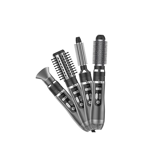 Automatic rotating, detachable nozzle Hot air wrap hair brush set