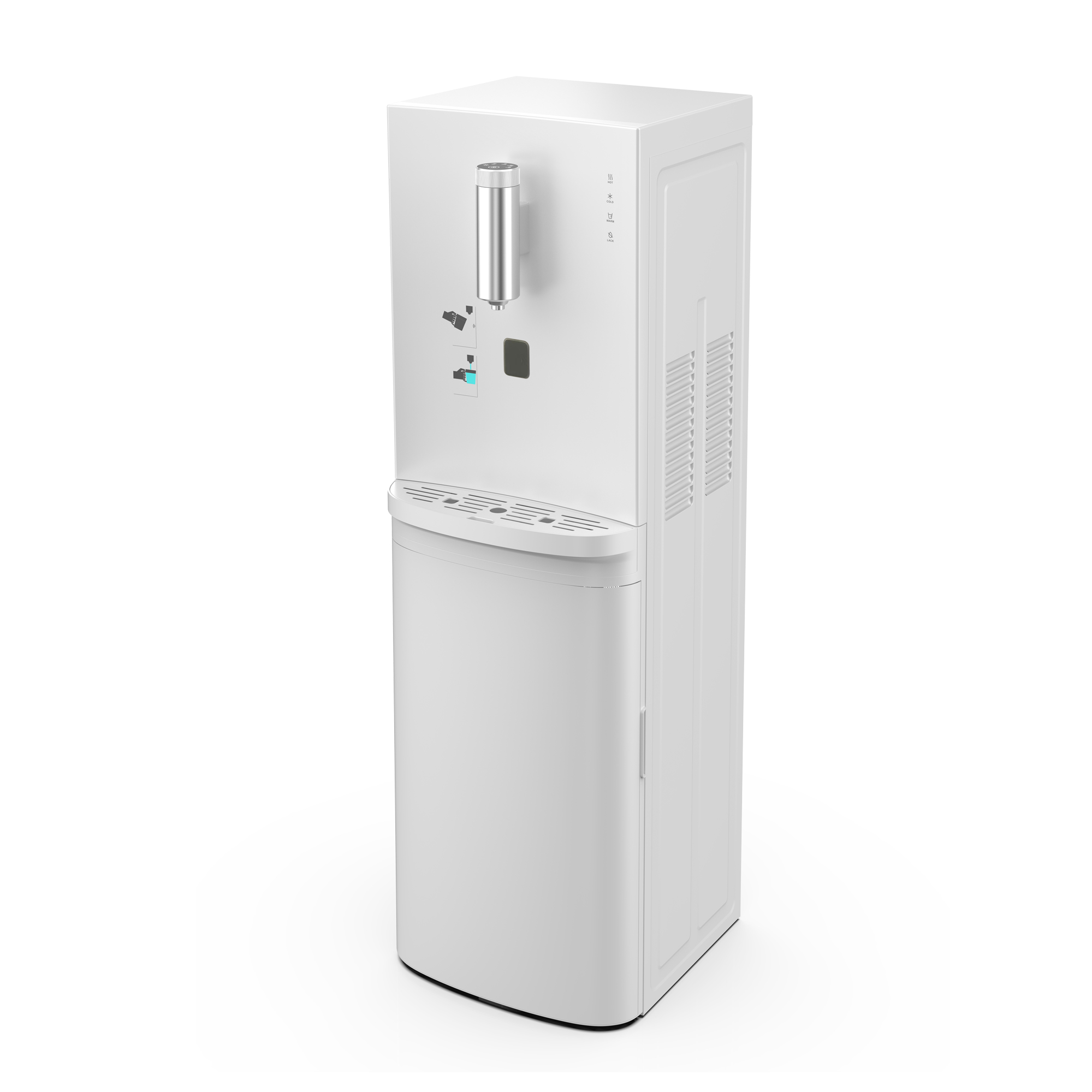 UF RO free standing water dispenser 4 stages Hot and cold water purifier