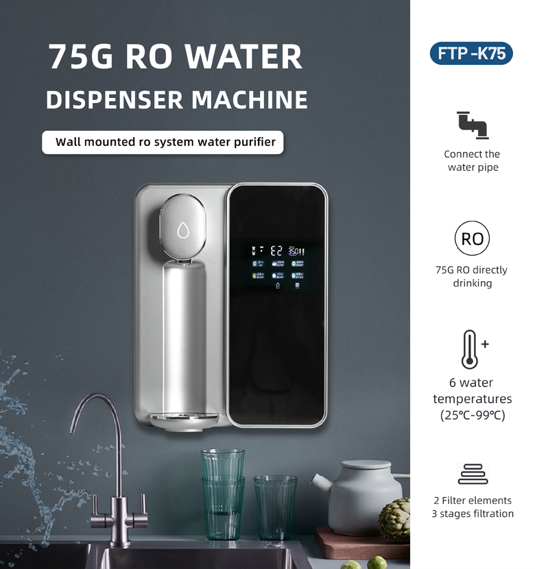 75 G RO wall mounted water purifier