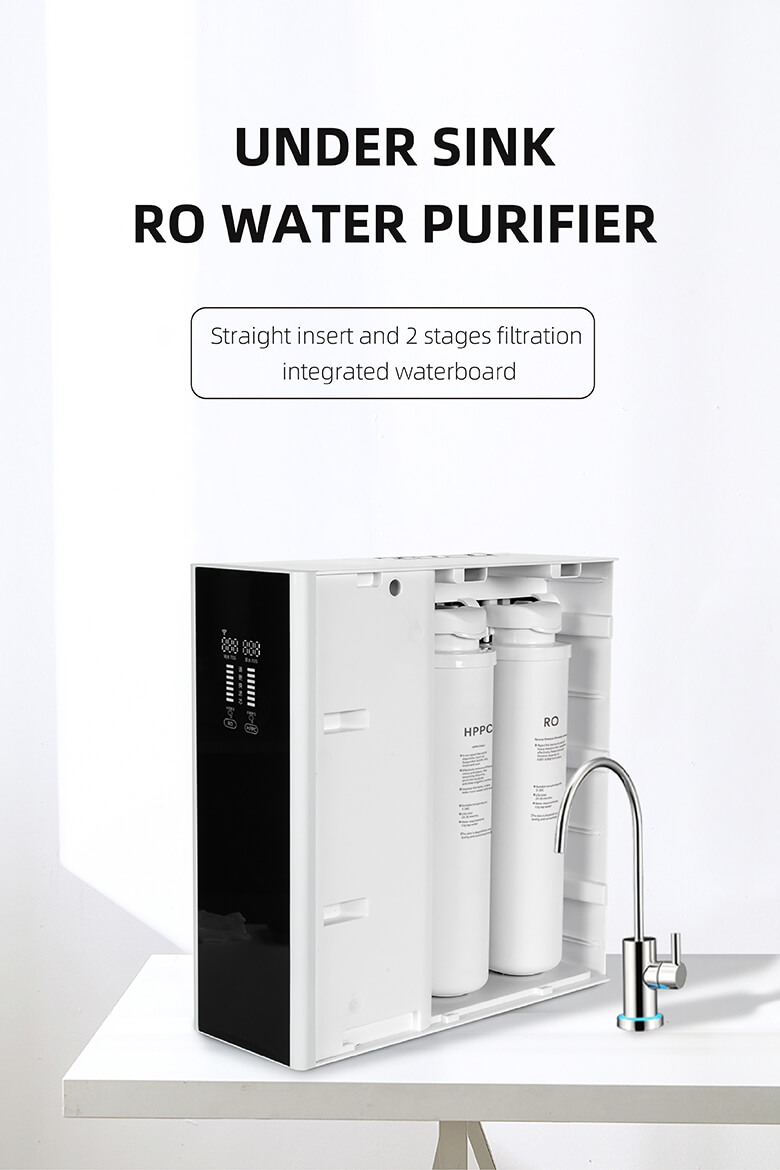 Purificador de agua para fregadero 400G Elemento filtrante compuesto de 2 etapas1