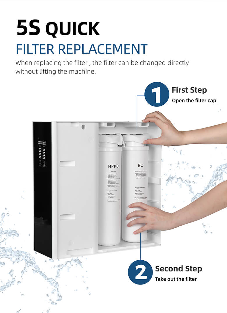 Oczyszczacz wody do zlewu 400G, 2-stopniowy Kompozytowy element filtrujący8