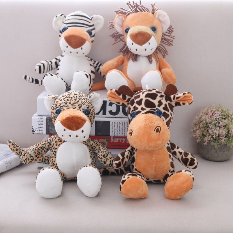 OEM/ODM Customised Jungle Animal Plush Toys Can Be Branded with Your Logos