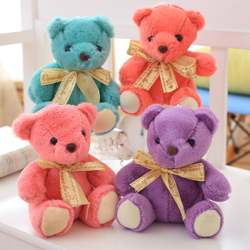 OEM 20cm Adorable Colorful Teddy Bear Plush Toy With Your Logo As Perfect Gift