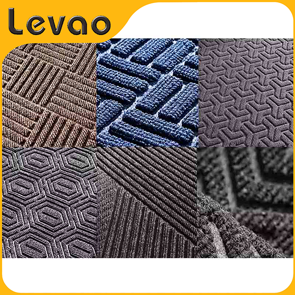 Rutschfeste, nadelgestanzte Teppich-Fußmatte aus Sieben-Rippen-Jacquard mit PVC-Rückseite (2)vl0