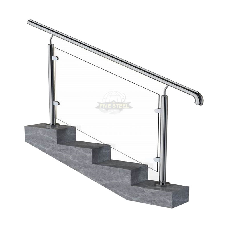Indoor Glass Balcony Glass လက်ရန်း ခေတ်မီ Balcony လက်ရန်း ဒီဇိုင်း Handrail