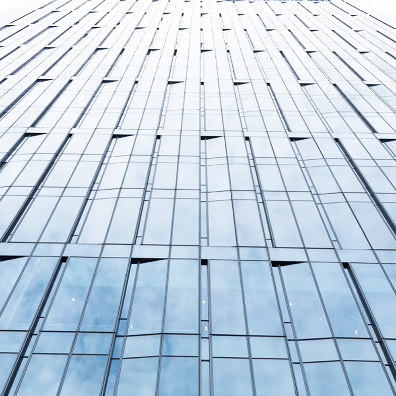 Dinding Jendela Panel Fasad Berkualitas Tinggi Kaca Terisolasi Ganda Dinding Tirai Unitized