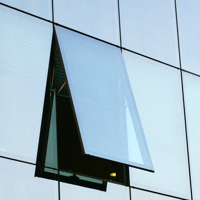 Fabrikversorgung Moderne Gebäudefassade Halbmodulierte Glas-Aluminium-Vorhangfassade