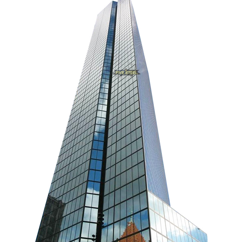 Szkło hartowane Termicznie łamane Budynek Zewnętrzna ściana osłonowa Cena okna Jednostkowy system Aluminiowe szklane ściany osłonowe