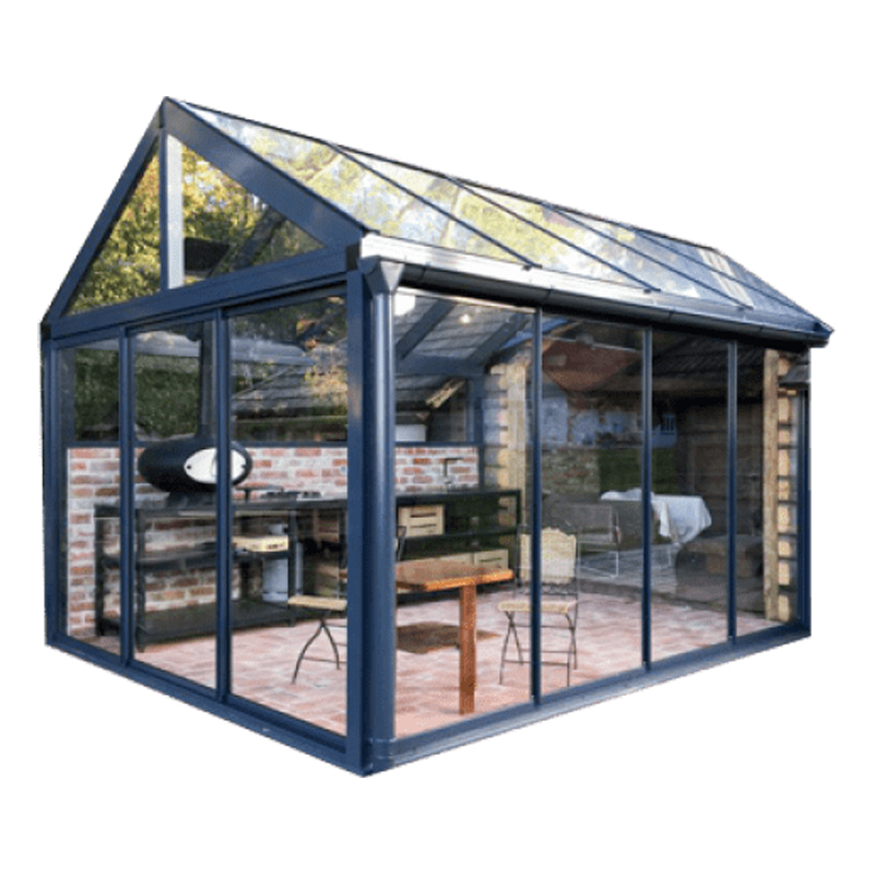 Bingkai Aluminium Berkualiti Tinggi Winter Garden Glass House Kaca Terbaja Bilik Matahari Beranda