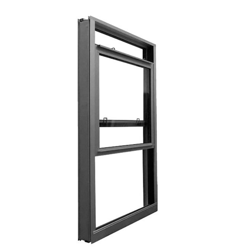 Projekt mieszkaniowy Niestandardowa rama aluminiowa Pionowe okna przesuwne do kuchni