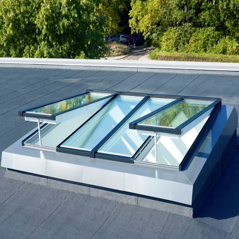 Porta e finestra scorrevoli in vetro senza telaio per terrazza esterna di design con telaio in alluminio