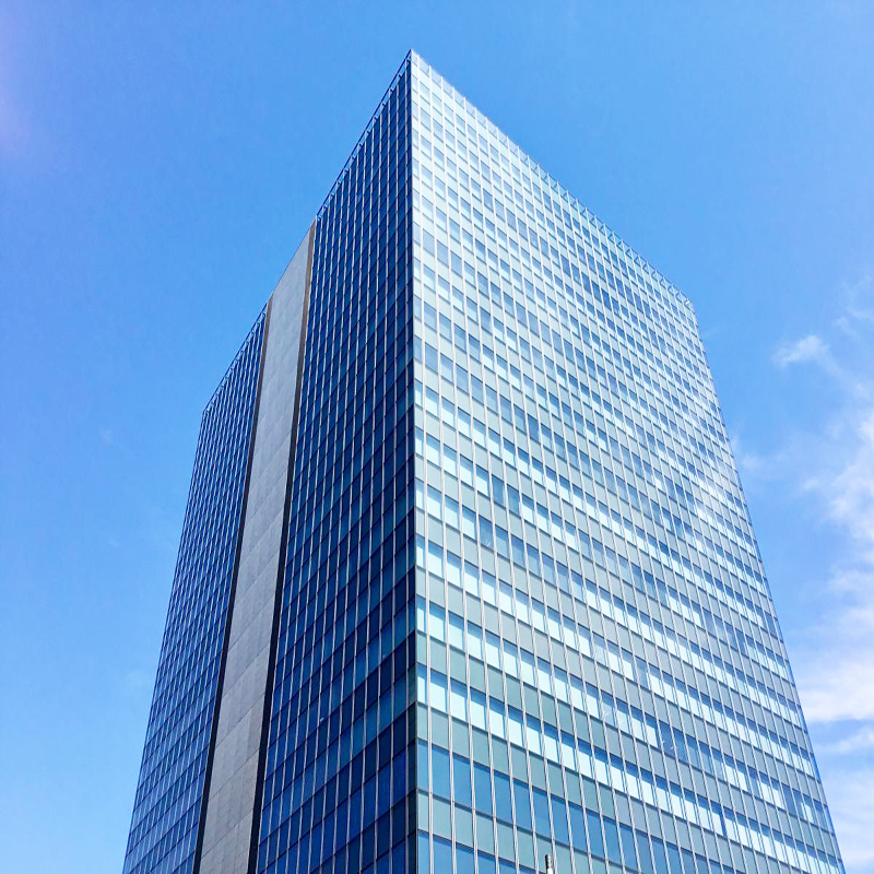 Exterieur gebouw Aluminium Unitized structurele glazen vliesgevel raammuur