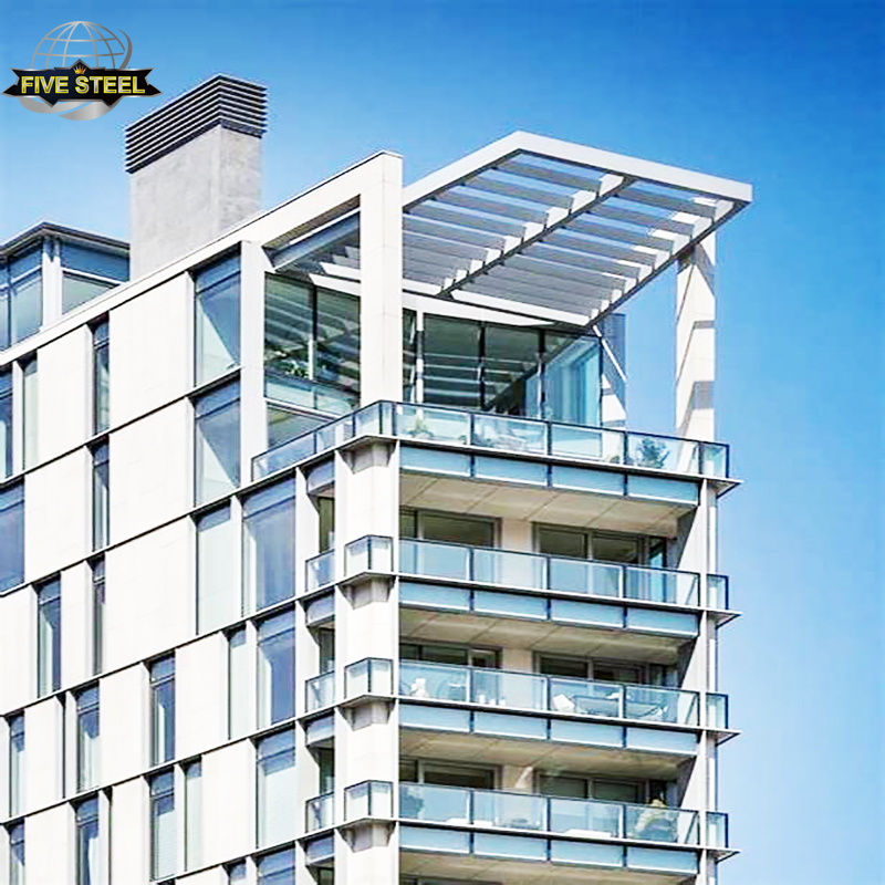 Barandilla de vidrio para balcón a precio económico con balaustre de acero inoxidable antioxidante