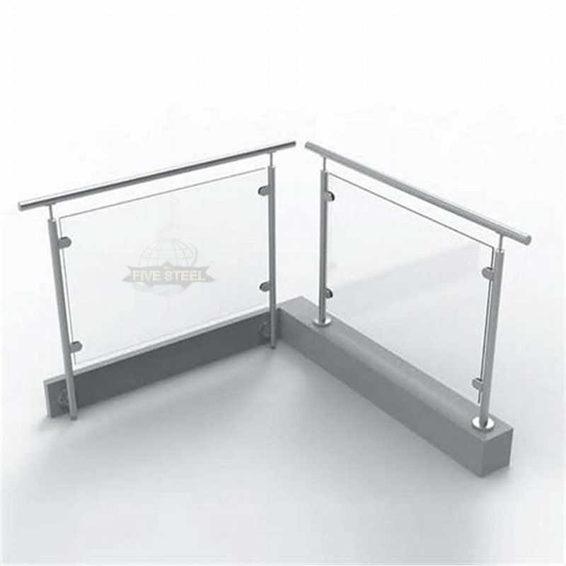 Frameless Balustrade Stainless Steel Balcony Laminated Glass Fence Railing