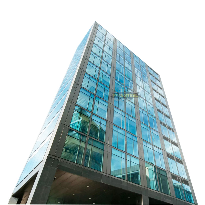 Exterior Curtain Wall Window Price Unitized System Aluminum Glass Curtain Walls