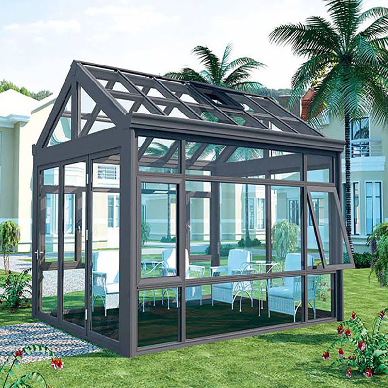Gazebo Pergole Gazebo da giardino in alluminio e vetrate Negozi e-commerce Veranda
