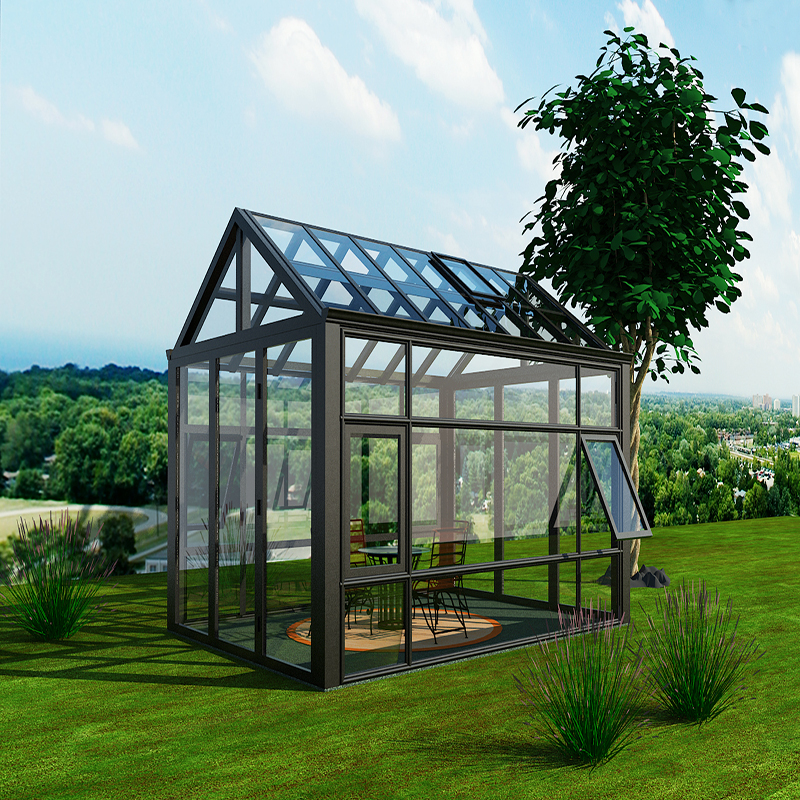 اتاق آفتابی خانه شیشه ای آلومینیومی سفارشی با کیفیت بالا