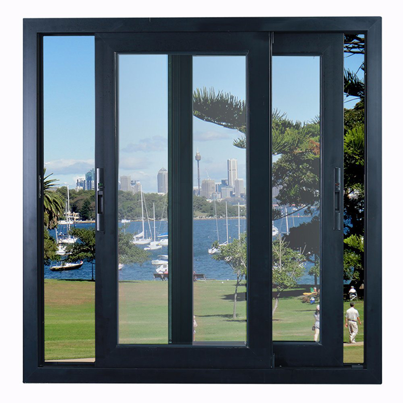 Solid Teak Wood Double Glass Hollow Tempered Glass Window, De-kalidad na Wooden Window Mula sa Chinese Supplier