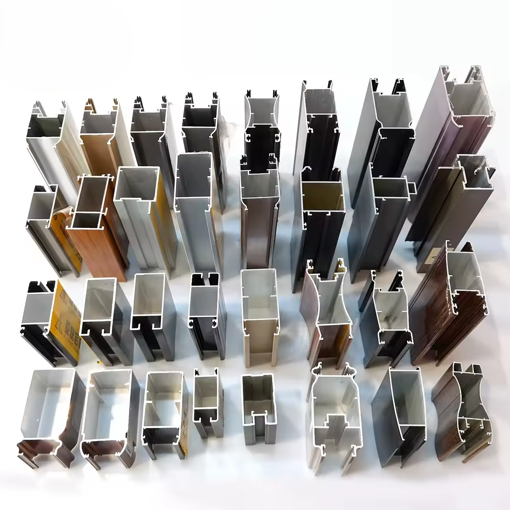 6000-serien olika form Anpassade profiler aluminium, aluminium extruderade profiler