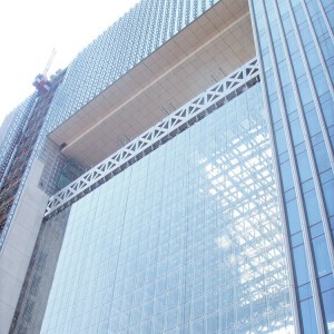 Prix ​​du mur rideau en verre de fenêtre de profil en aluminium de bâtiment extérieur