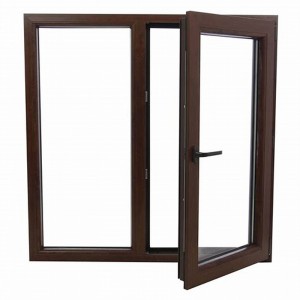 Doorwin glazen deuren en ramen met poedercoating, smal frame, dubbel gehard glas, energie-efficiënte aluminium openslaande ramen