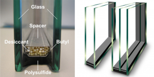 5+9A +5 تقویت حرارتی آلومینیومی شیشه عایق حرارتی شیشه عایق شیشه