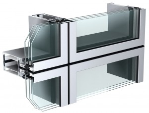Thermal Break gelongsor Aluminium Casement Window Pintu Double Glazed Windows