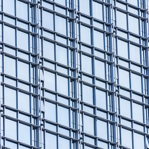 Profilé pour mur-rideau en aluminium Construction de murs-rideaux en verre