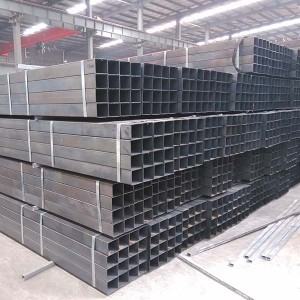 Exportador on-line China Aço de metal macio Rhs Shs Ms ERW Tubos pretos quadrados e retangulares de seção oca