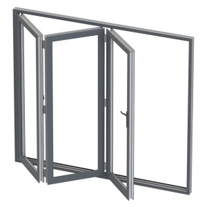 Pembekal teratas Aluminium Alloy Profile Frame Glass Panel Window and Door Design Harga Kalis Air