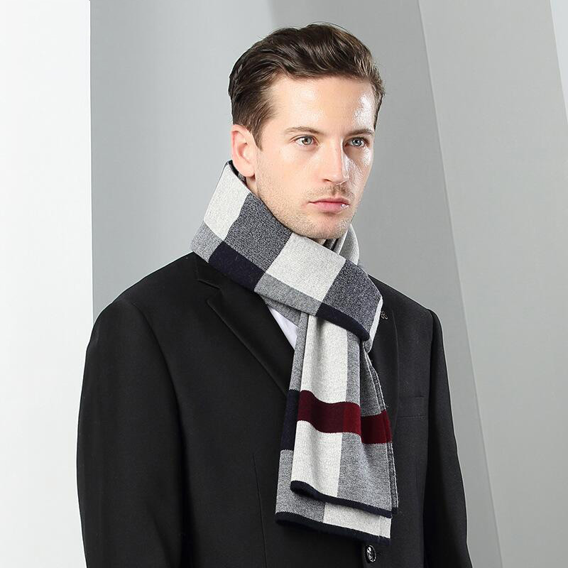 Calda sciarpa invernale da uomo personalizzata