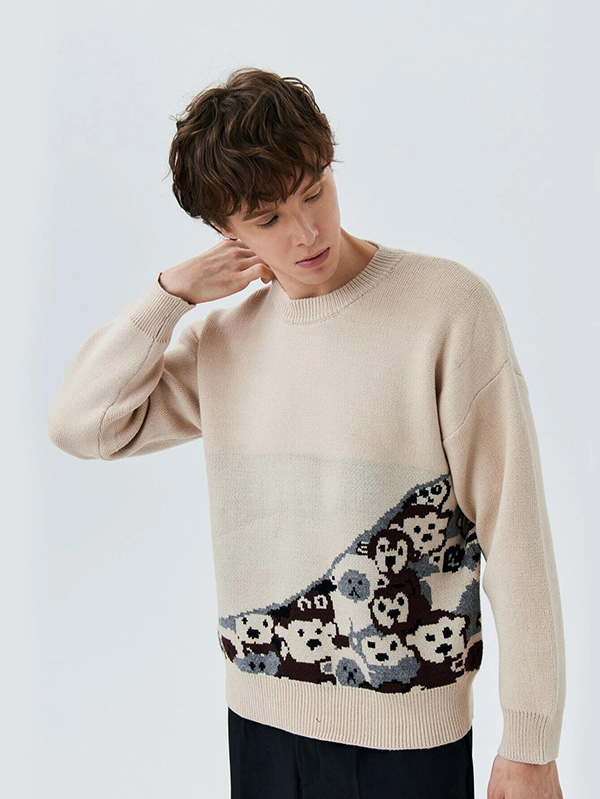 Персонализиране на мъжки топъл пуловер