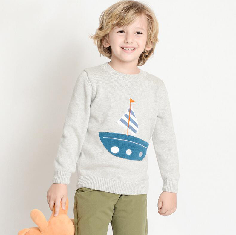Children's jacquard long-sleeved wool sweater customization