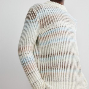 Muški pleteni pulover u boji po mjeri
