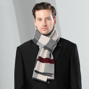 Men’s winter warm scarf custom
