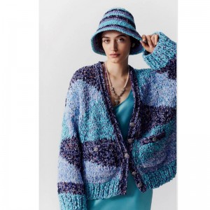 Moteriškas megztas madingas megztinis
