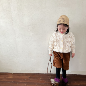 Kézzel készített gyermek hosszú ujjú gyapjú pulóver testreszabás
