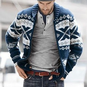 Vzory pletenia svetrov pre mužov.