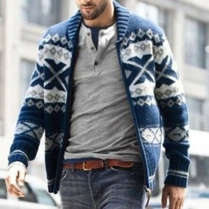 Cardigan sweater knitting patterns alang sa mga lalaki.