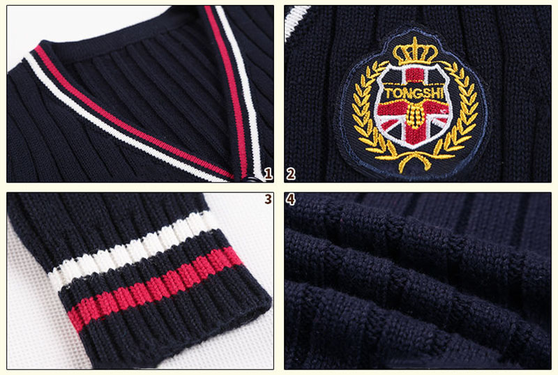 Kid's custom knitted school uniform-3