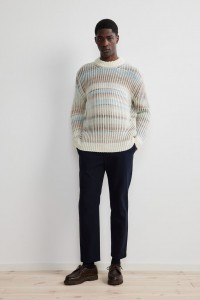 Мужской вязаный цветной пуловер на заказ