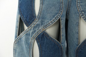 Designer fanm Jeans pantalon manifakti