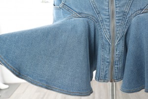 fabbrica di gonne di jeans in cotone mini da donna