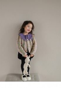 cárdigan de lana de diseñador para niñas