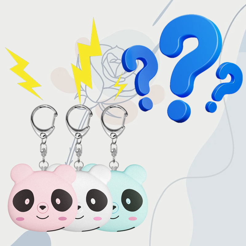 What does a personal alarm keychain do?
